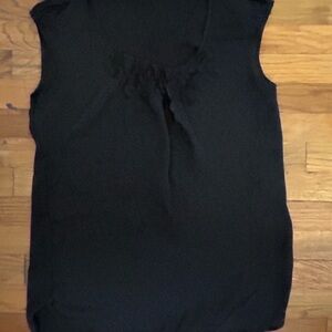 Elegant Black floral Sleeveless Top